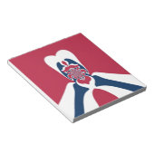 Phantastische Abstrakte E.T. Art Print Notizblock (angewinkelt)