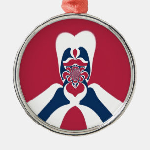 Phantastische Abstrakte E.T. Art Print Ornament Aus Metall