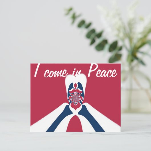 Phantastische Abstrakte E.T. Art Print Postkarte (Stehend Vorderseite)