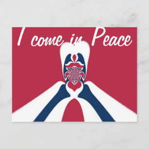 Phantastische Abstrakte E.T. Art Print Postkarte