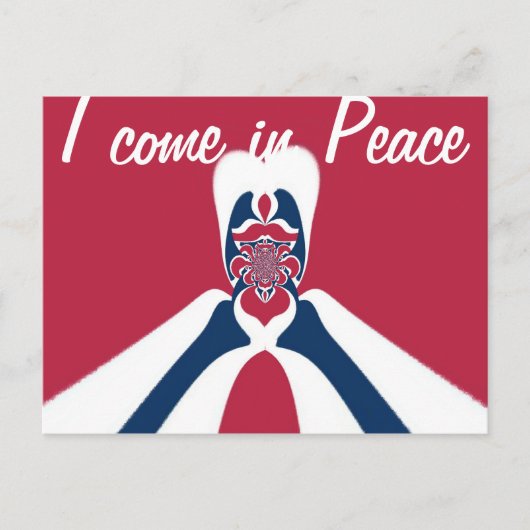 Phantastische Abstrakte E.T. Art Print Postkarte (Vorderseite)