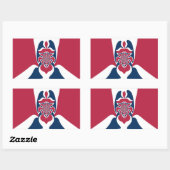 Phantastische Abstrakte E.T. Art Print Rechteckiger Aufkleber (Blatt)