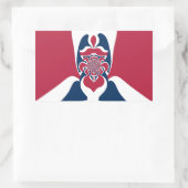 Phantastische Abstrakte E.T. Art Print Rechteckiger Aufkleber (Tasche)