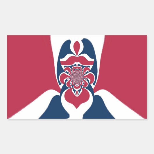 Phantastische Abstrakte E.T. Art Print Rechteckiger Aufkleber (Vorderseite)