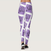 Phantastische Abstrakte Kunst drucken Leggings (Rückseite)