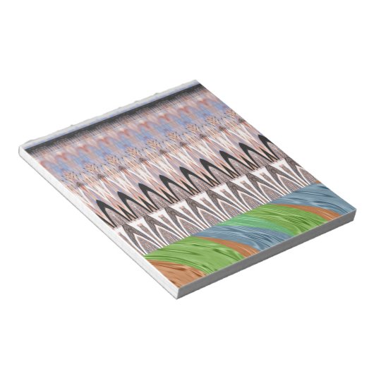 Phantastische Abstrakte Musterkunst Notizblock (angewinkelt)