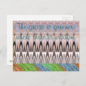 Phantastische Abstrakte Musterkunst Postkarte (Vorne/Hinten)