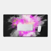 Phantastische Abstrakte Pulverpaint Explosion Schreibtischunterlage (Tastatur & Maus)