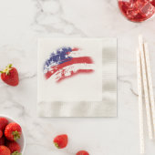 Phantastische Abstrakte US-Flagge unglaublich Serviette (Beispiel)