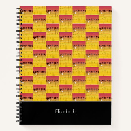 Phantastische afrikanische Kunst, tropisches Somme Notizblock (Vorderseite)