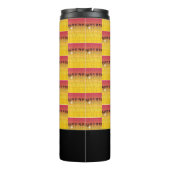 Phantastische afrikanische Kunst, tropisches Somme Thermosbecher (Rückseite)