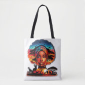 Phantastische afrikanische Schönheit feiern Tasche (Vorderseite)