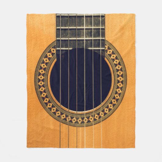 Phantastische akustische Gitarre Fleecedecke (Vorderseite)