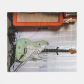 Phantastische akustische Gitarre Fleecedecke (Vorderseite (Horizontal))