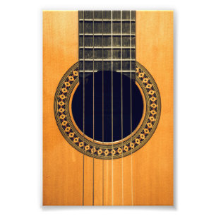 Phantastische akustische Gitarre Fotodruck