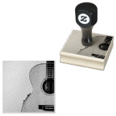 Phantastische akustische Gitarre Gummistempel (Stempel)