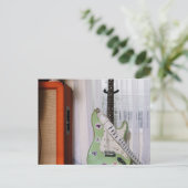 Phantastische akustische Gitarre Postkarte (Stehend Vorderseite)