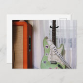 Phantastische akustische Gitarre Postkarte (Vorne/Hinten)