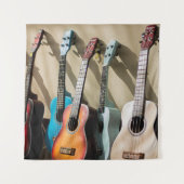 Phantastische akustische Gitarre Wandteppich (Vorderseite)