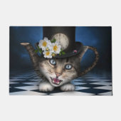 Phantastische Alice im Wunderland Teacup Cat Fußmatte (Vorderseite)