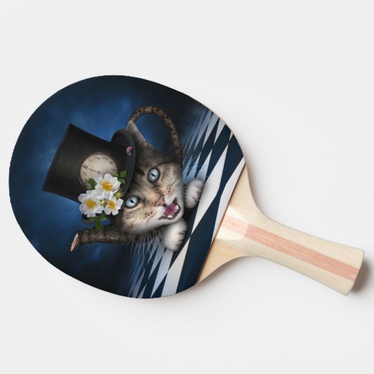 Phantastische Alice im Wunderland Teapot Tischtennis Schläger (Seitenansicht)