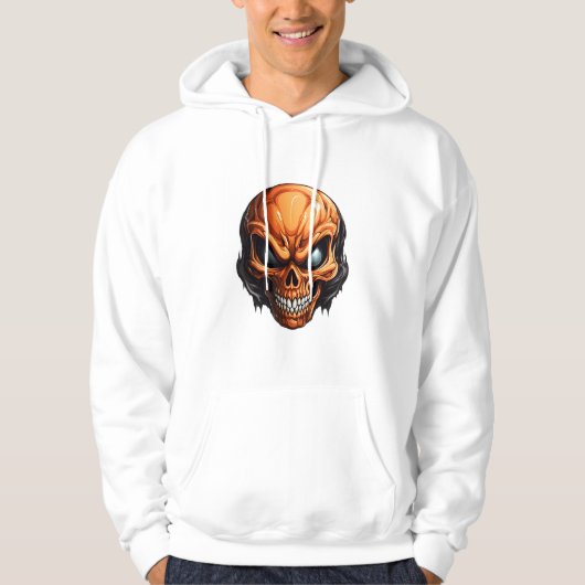 Phantastische Alien konfrontiert Creepy Cartoon Al Hoodie (Vorderseite)