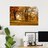 Phantastische alte Eichenbäume in Schottland Poster (Heimbüro)