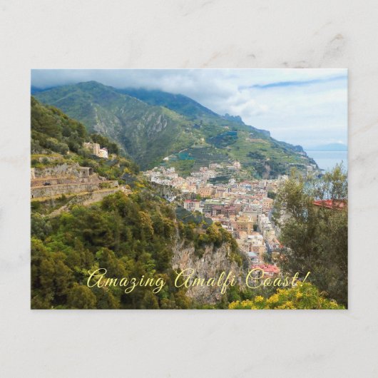PHANTASTISCHE AMALFI KÜSTE/ LANDSCHAFTLICHES ITALI POSTKARTE (Vorderseite)