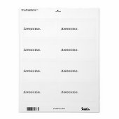 Phantastische Angebotsvorlage schwarz und weiß (Vorne)