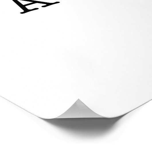 Phantastische Angebotsvorlage schwarz und weiß Poster (Ecke)