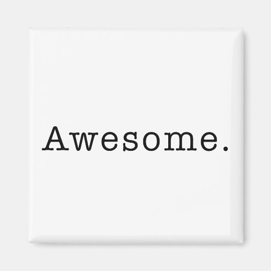 Phantastische Angebotsvorlage Schwarz-weiß Magnet (Vorne)