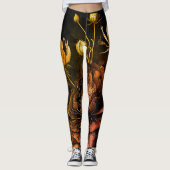 Phantastische Anordnung Rust Akzentuieren Vintage Leggings (Vorderseite)