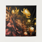 Phantastische Anordnung Rust Akzentuieren Vintage Wandteppich (Vorderseite (Horizontal))