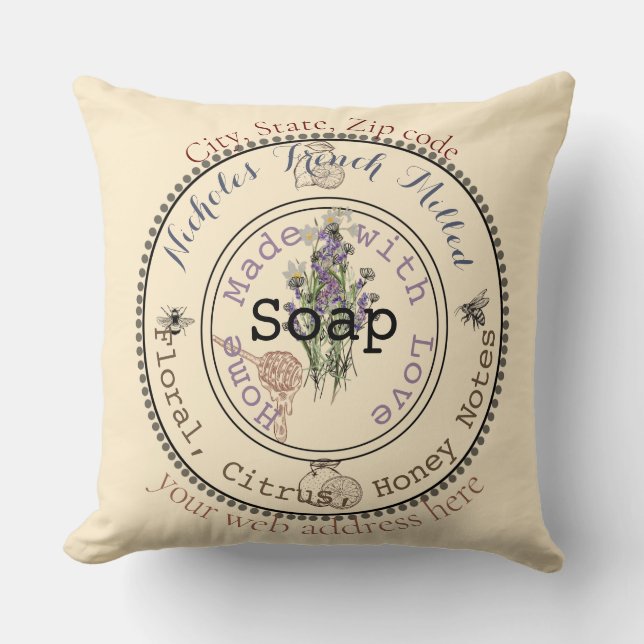 phantastische, anpassbare Seife Kissen (Vorderseite)