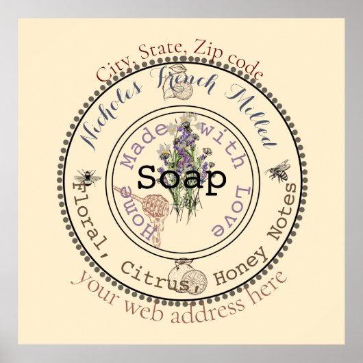 phantastische, anpassbare Seife Poster (Vorne)