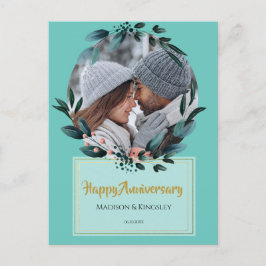 Phantastische Aquamarine Geburtstagskarte Postkarte