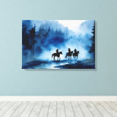 Phantastische Aquarellmalerei in den USA Leinwanddruck (Insitu (Holzboden))