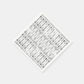 Phantastische Aquarellpfeifen Spritzer grau Serviette (Ecke)