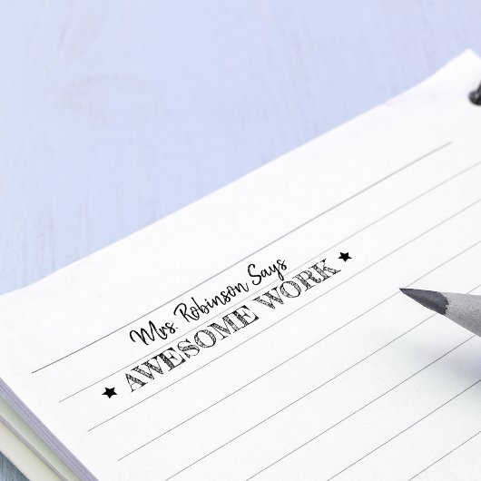 Phantastische Arbeit | Personalisierte Lehrkräfte Permastempel