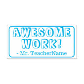 "PHANTASTISCHE Arbeit!" Schullehrer Rubber-Briefma Permastempel (Design)