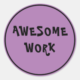 Phantastische Arbeitslehrer Förderung der klassisc Runder Aufkleber