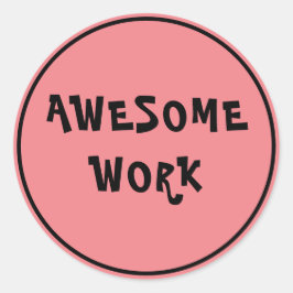 Phantastische Arbeitslehrer Förderung der klassisc Runder Aufkleber