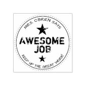 Phantastische Aufgabe | Personalisierte Lehrkräfte Gummistempel (Prägung)