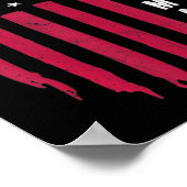 Phantastische Ausfahrt aus US-amerikanischer Flagg Poster (Ecke)