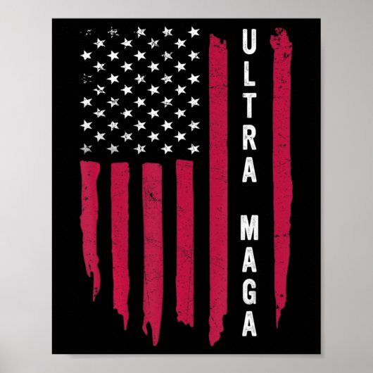 Phantastische Ausfahrt aus US-amerikanischer Flagg Poster (Vorne)