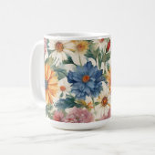 Phantastische Ausschreibung Sommergarten Blume Kaffeetasse (Vorderseite Links)