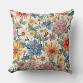 Phantastische Ausschreibung Sommergarten Blume Kissen