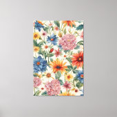 Phantastische Ausschreibung Sommergarten Blume Leinwanddruck (Vorderseite)
