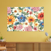 Phantastische Ausschreibung Sommergarten Blume Leinwanddruck (Insitu (Wohnzimmer))