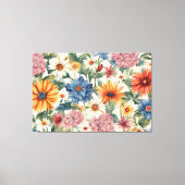 Phantastische Ausschreibung Sommergarten Blume Leinwanddruck (Vorderseite)